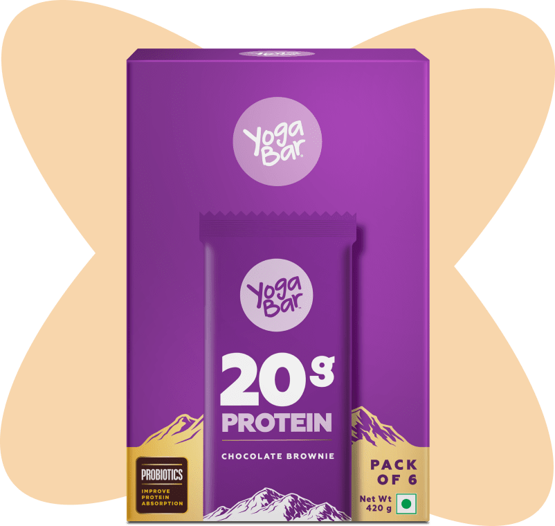 Yoga Bar Bar 20 g Protein Chocolate Brownie Protein Bar + Bar