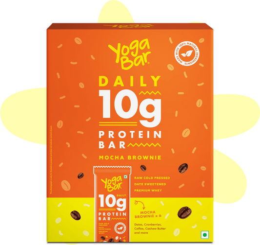 Buy Yoga Bar Almond Fudge No Added Sugar Protein Bars Online at Best Price