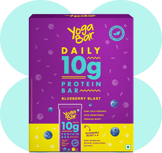 Buy Yogabar 10g Protein Bar with Dates, Protein Blend (Pack of 6) (Mocha  Brownie)