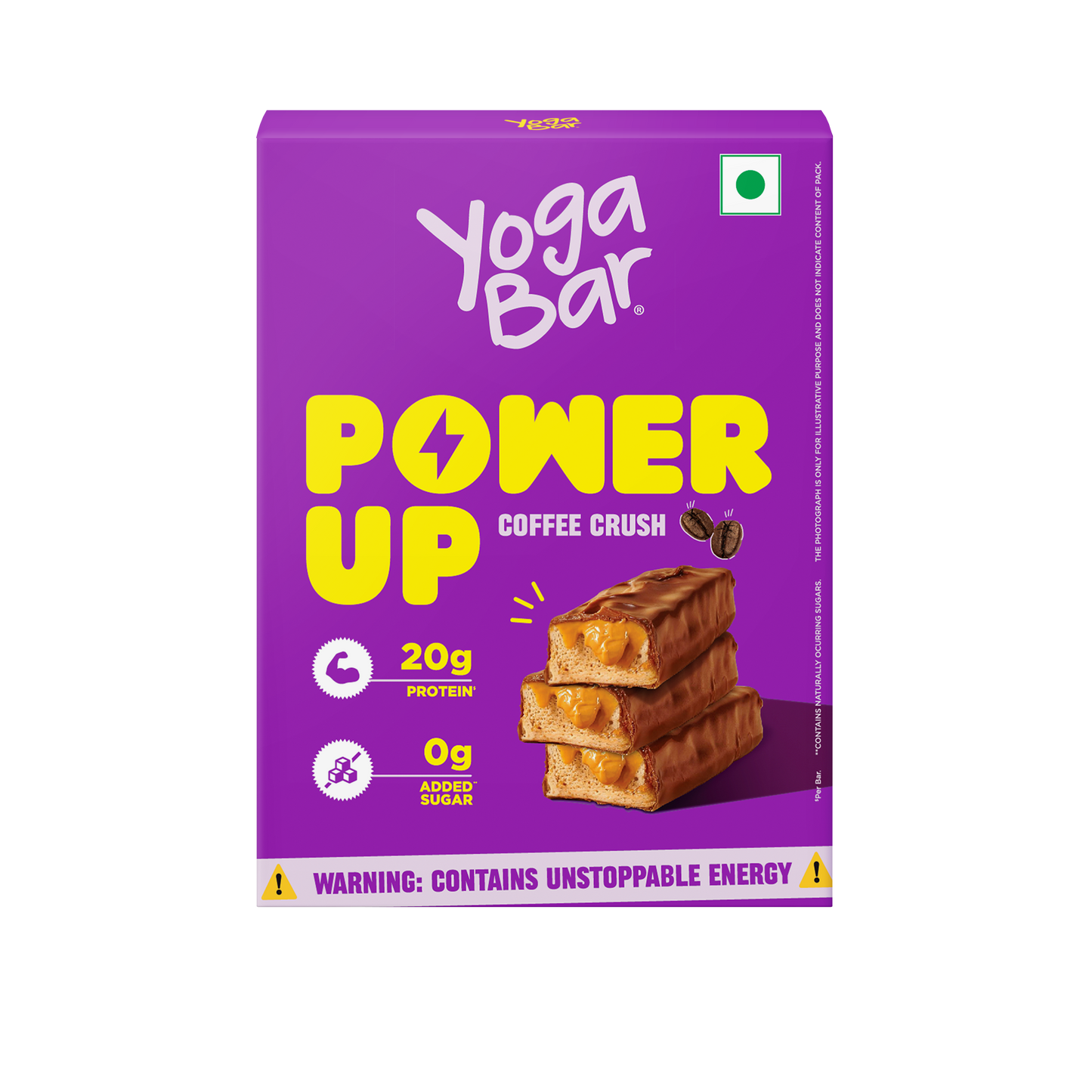 Power Up Coffee Crush 20g Protein Bars - Pack of 5