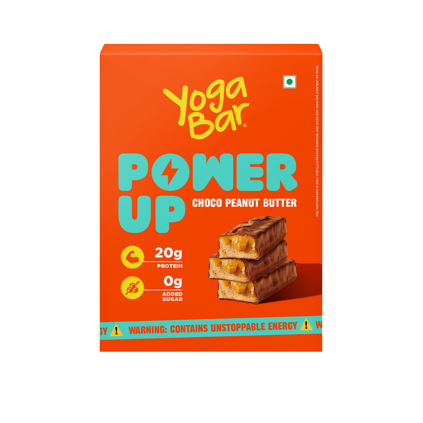 Power Up Choco Peanut Butter 20g Protein Bar - Pack of 5