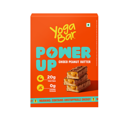 Power Up Choco Peanut Butter 20g Protein Bar - Pack of 5